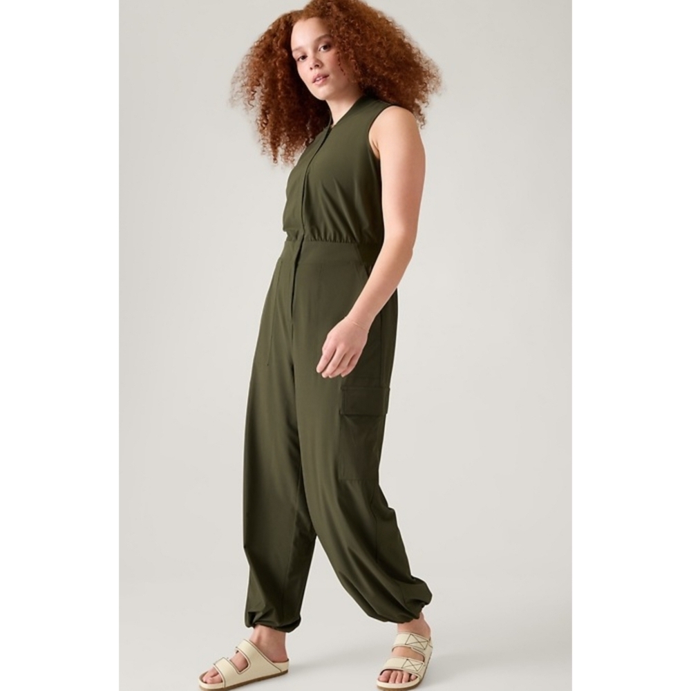 Athleta Olive Green Jumpsuit